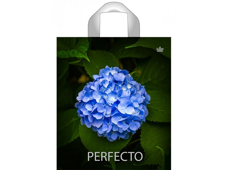 Мешок  ПВД (петля) 350*310 (95мкр) Перфекто Гортензия